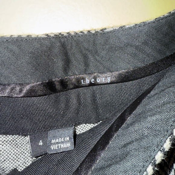 Theory Black and White Dress Pants - Picture 1 of 4